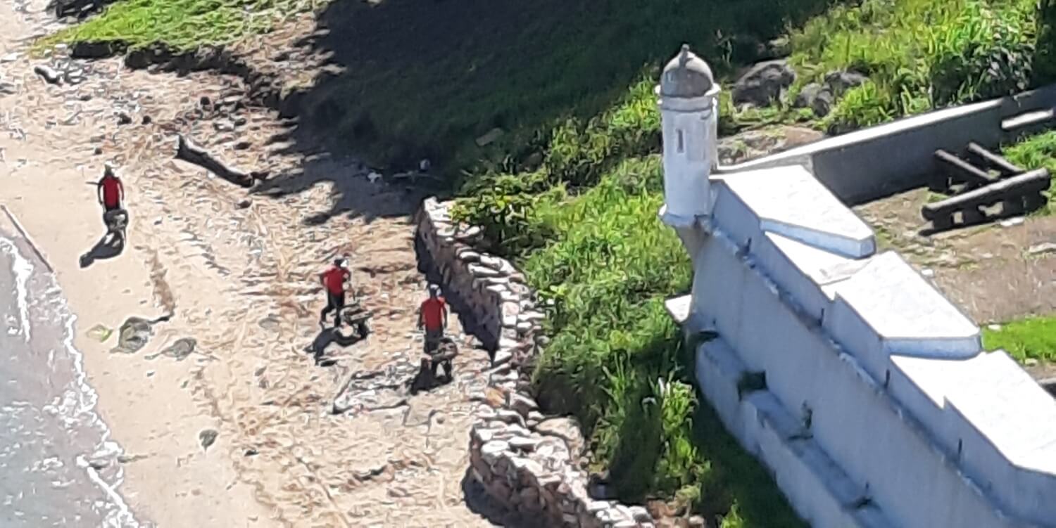 Muro de contenção – Ponte Pedras